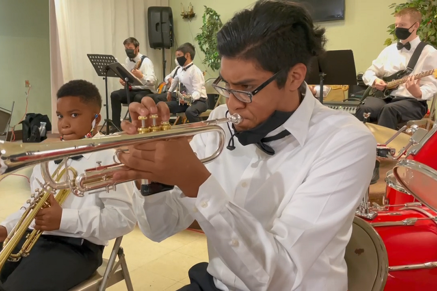 Giving back with kids music program