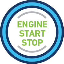Engine start-stop icon